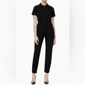Good American Black Straight Leg Jumpsuit